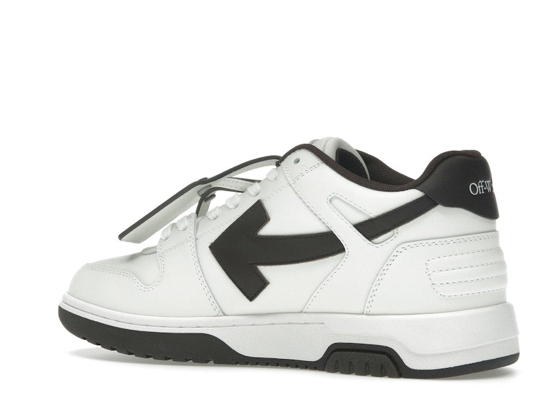 OFF-WHITE Out Of Office OOO Low Tops White Brown