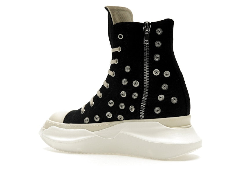 Rick Owens DRKSHDW Abstract Sneaks Studded Eyelets Black Milk