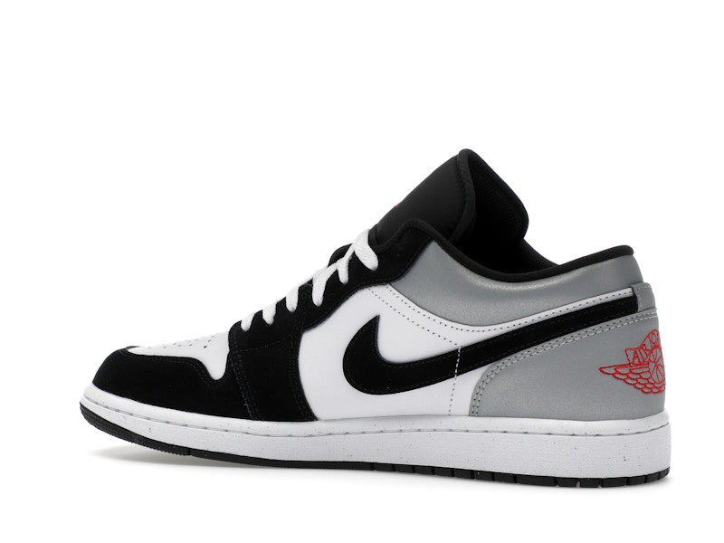 Jordan 1 Low SE White Fire Red Black Matte Silver