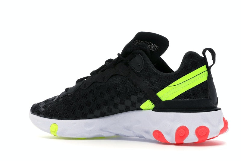 Nike React Element 55 Black Crimson Volt
