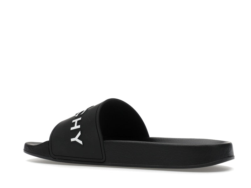 Givenchy Paris Flat Sandals Black White