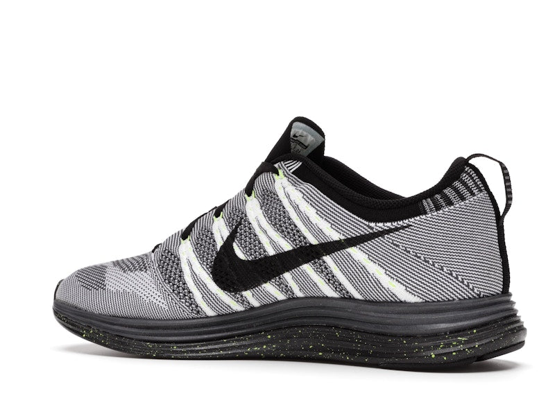 Nike Flyknit Lunar1+ White Black Volt
