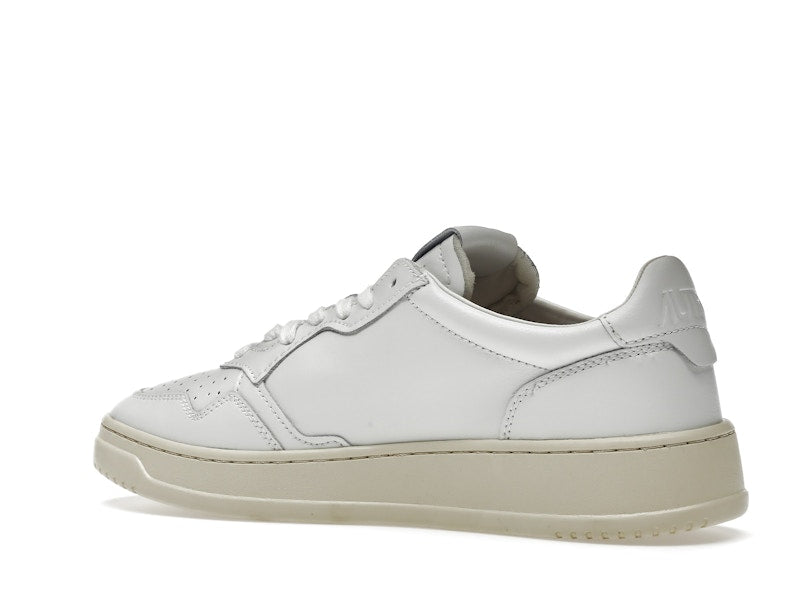 Autry Medalist Leather Low White