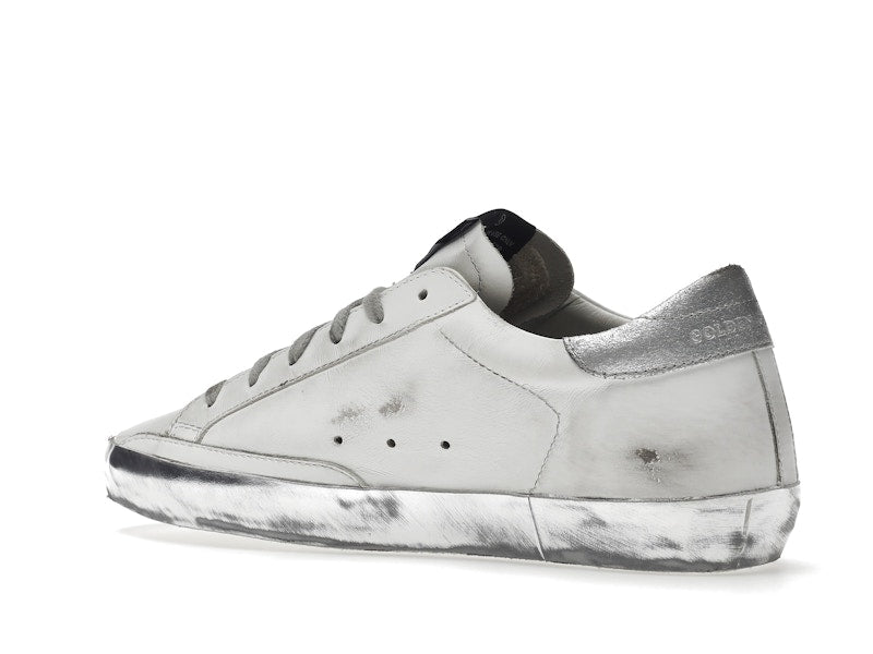 Golden Goose Super-Star White Silver Sparkle (Women's)