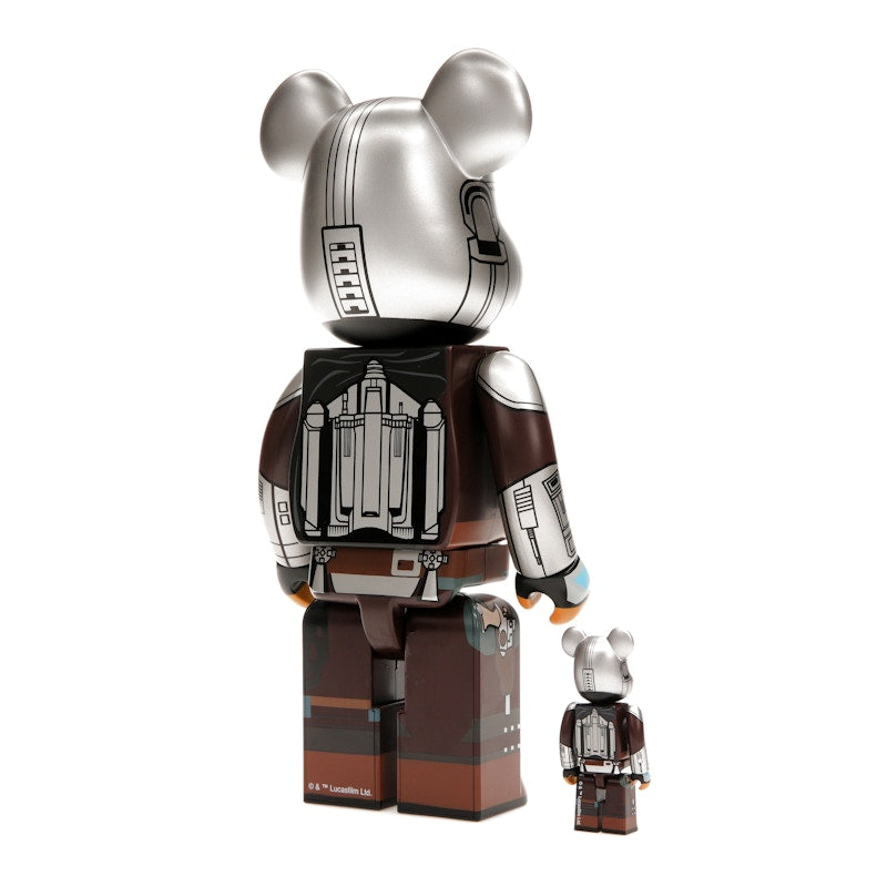 Bearbrick x Star Wars The Mandalorian Beskar Armor 100% & 400% Set