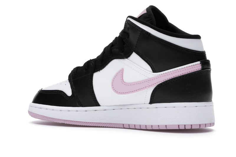 Jordan 1 Mid White Black Light Arctic Pink (GS)