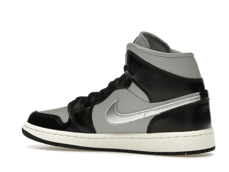 Jordan 1 Mid SE Black Metallic Silver (Women's)