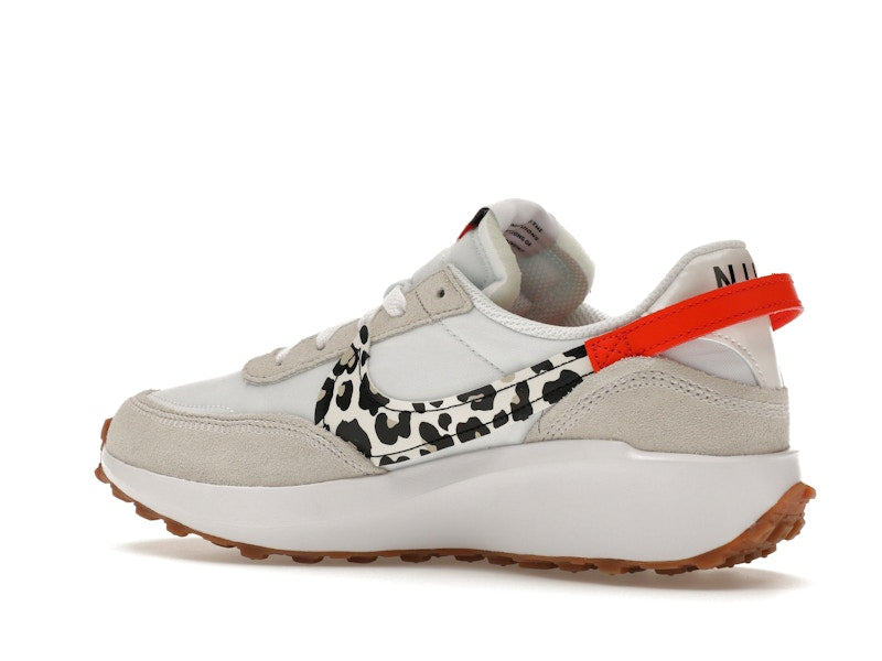 Nike Waffle Debut White Team Orange Leopard (Women's)