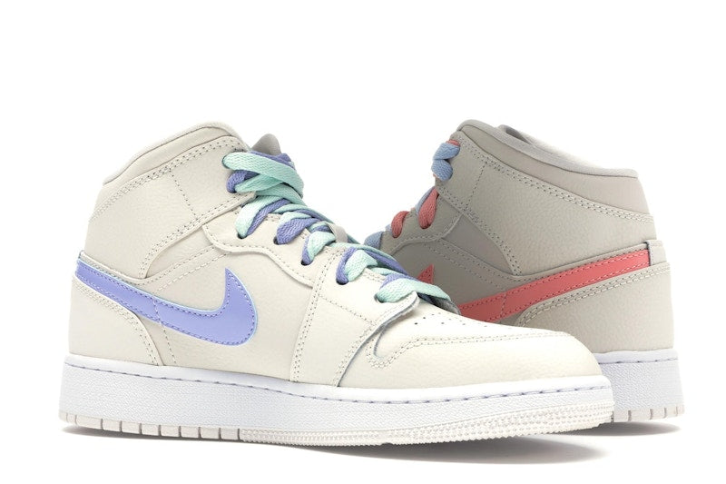 Jordan 1 Mid Multi-Color Swoosh Phantom (GS)