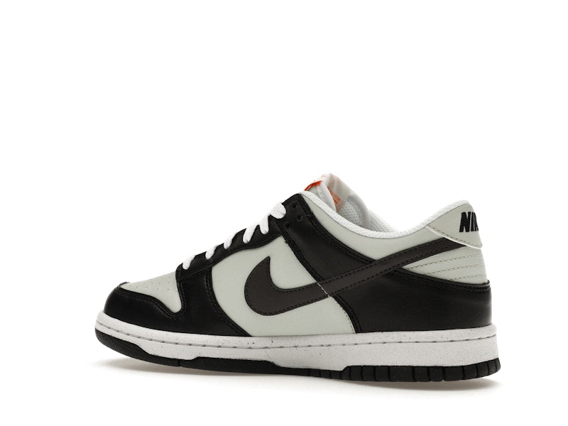 Nike Dunk Low Black Bright Mandarin Mini Swoosh (GS)