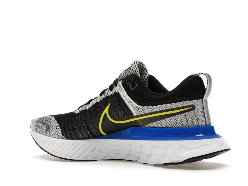 Nike React Infinity Run Flyknit 2 Black White Racer Blue Cyber