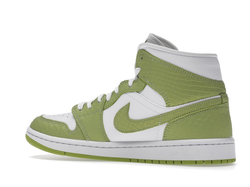 Jordan 1 Mid Green Python (Women's)