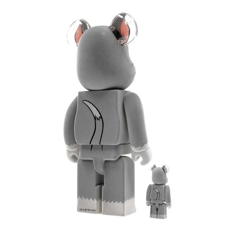 Bearbrick Tom and Jerry: Tom Flocky 100% & 400% Set