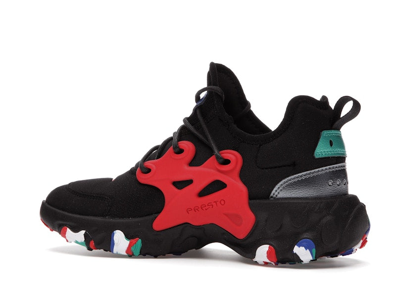 Nike React Presto Black Red Multicolor (GS)