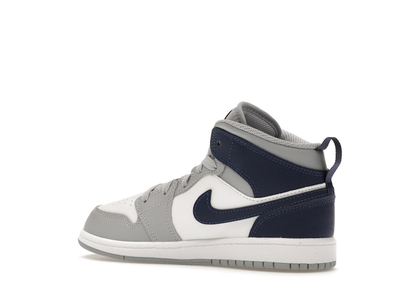 Jordan 1 Mid Wolf Grey Midnight Navy (PS)