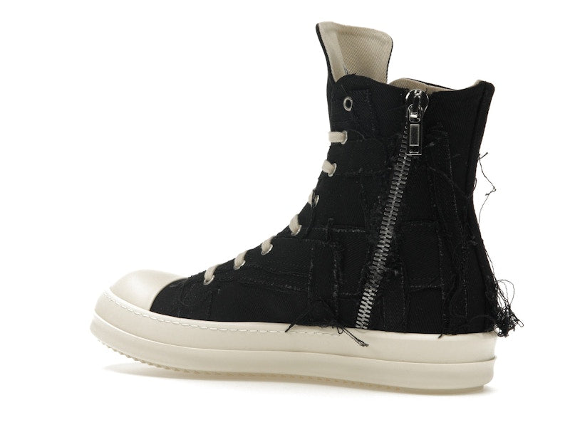 Rick Owens DRKSHDW Slashed Sneaks Black Milk