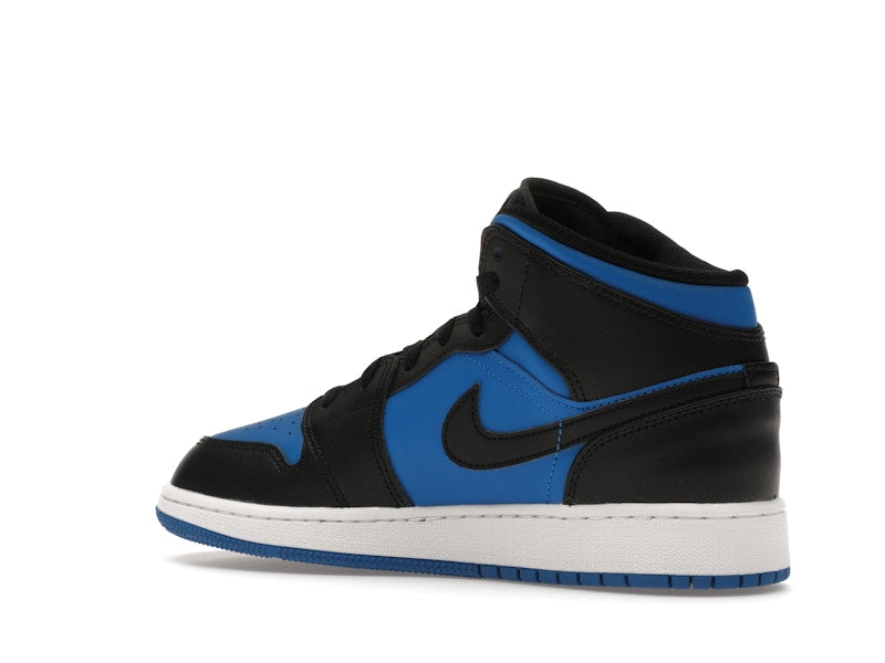Jordan 1 Mid Black Royal Blue (GS)