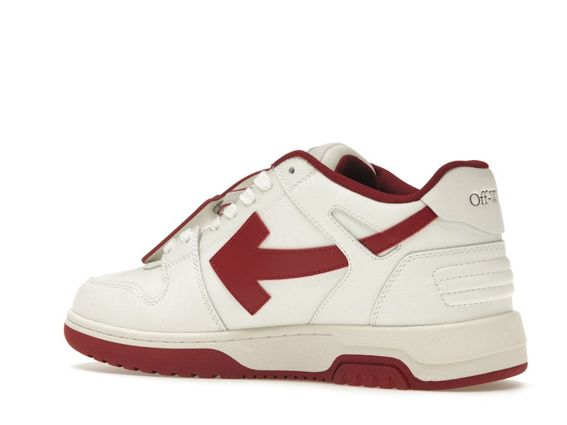 OFF-WHITE Out Of Office OOO Low Tops White Red White Tag