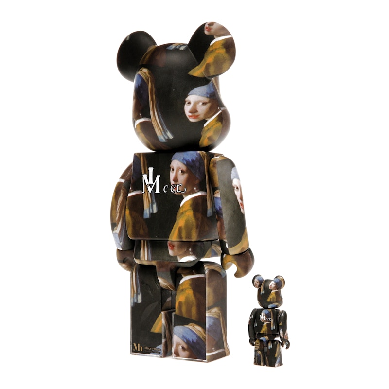 Bearbrick Johannes Vermeer (Girl with a Pearl Earring) 100% & 400% Set