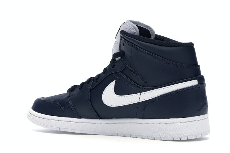 Jordan 1 Retro Mid Obsidian White