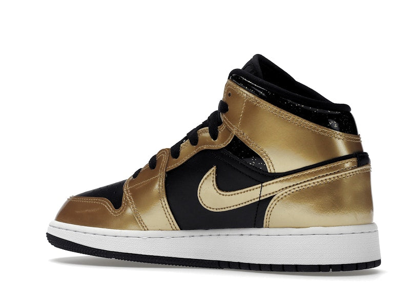 Jordan 1 Mid SE Metallic Gold Black (GS)