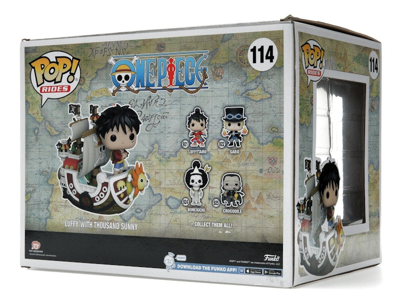 Funko Pop! Rides One Piece Luffy with Thousand Sunny 2022 Winter Convention Exclusive Figure #114