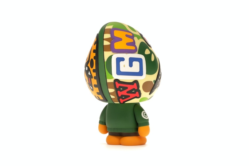 BAPE Baby Milo Shark Hoodie Vinyl Toy Green