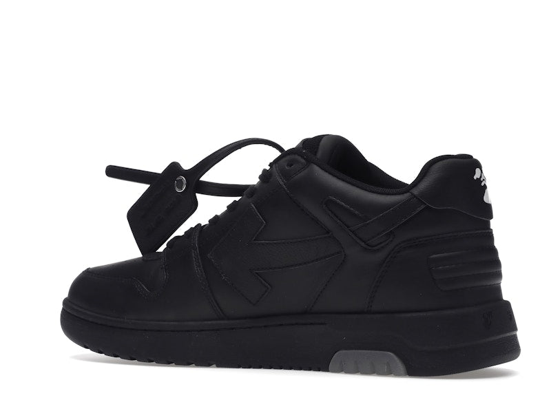 OFF-WHITE Out Of Office OOO "For Walking" Low Tops Black White