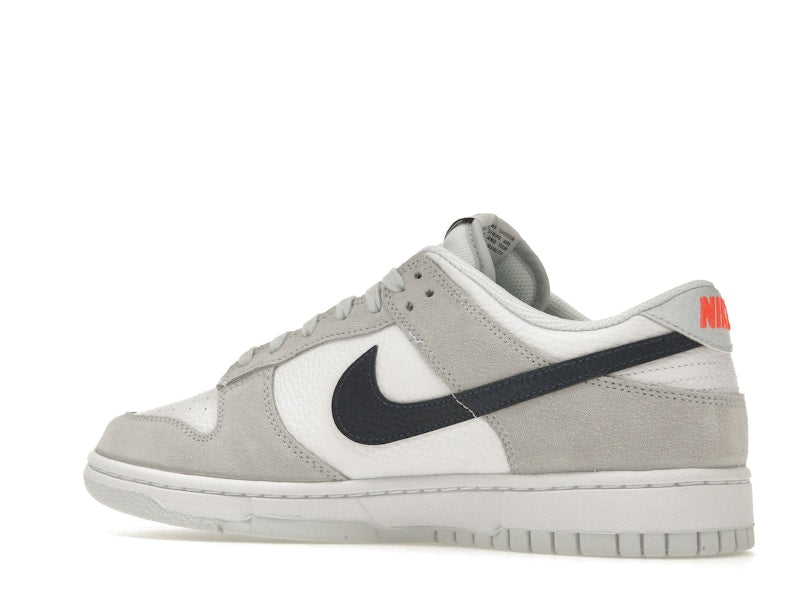 Nike Dunk Low White Grey Navy Aqua Mini Swoosh