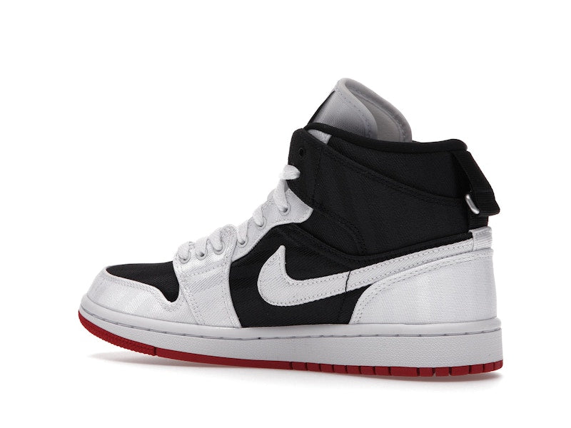 Jordan 1 Mid SE Utility Canvas White Black Gym Red (Women's)