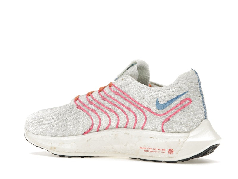 Nike Pegasus Turbo Next Nature White Pinksicle University Blue (Women's)