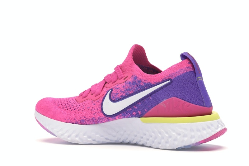 Nike Epic React Flyknit 2 Laser Fuchsia White (Women's)