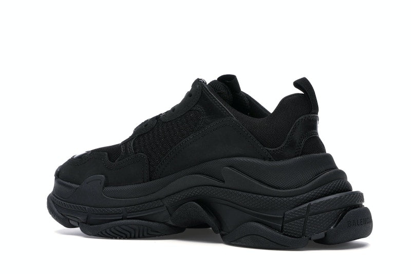 Balenciaga Triple S Triple Black (2018) Reissue Nondistressed (Women's)