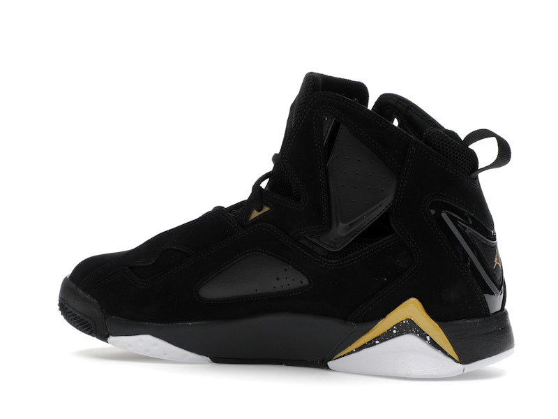 Jordan True Flight Black White Metallic Gold