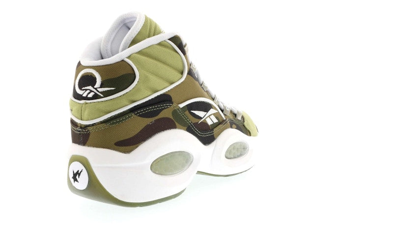 Reebok Question Mid mita sneakers X Bape 1st Camo