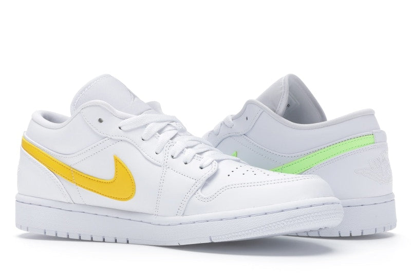 Jordan 1 Low White Multi-Color Swoosh