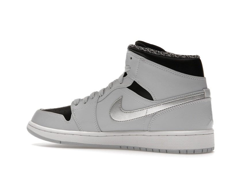 Jordan 1 Mid Pure Platinum Metallic Silver