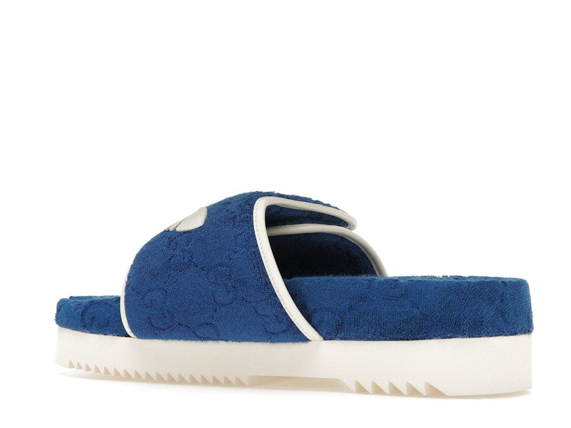adidas x Gucci GG Platform Sandal Blue