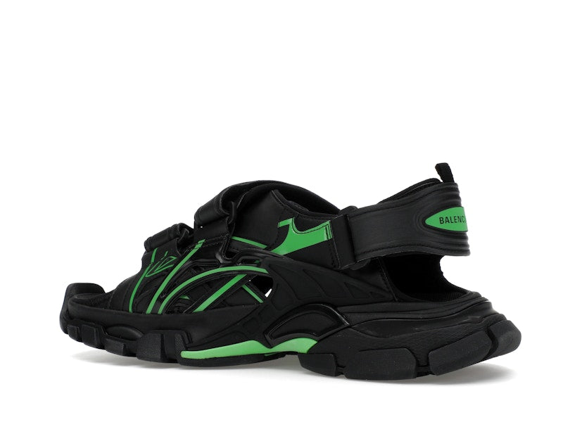 Balenciaga Track Sandal Black/Fluo Green