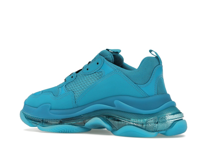 Balenciaga Triple S Clear Sole Teal Blue