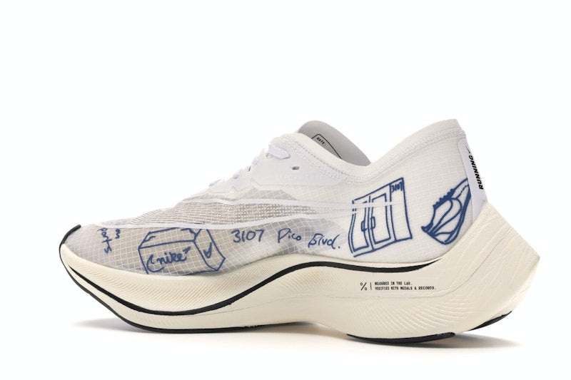 Nike ZoomX Vaporfly Next% Blue Ribbon Sports White