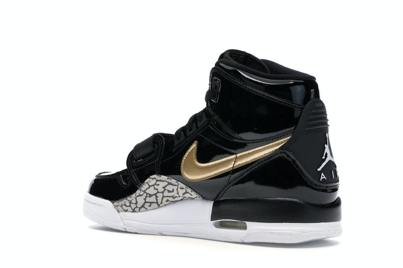 Jordan Legacy 312 Black Gold Patent (GS)