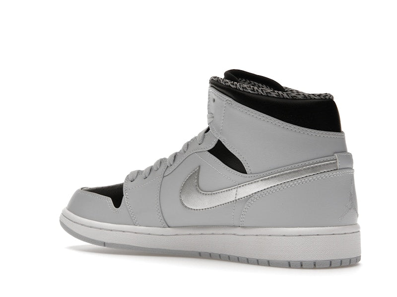 Jordan 1 Mid Pure Platinum Metallic Silver