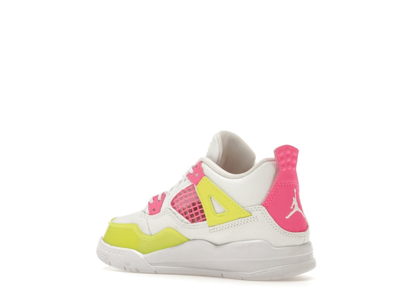 Jordan 4 Retro White Lemon Pink (PS)