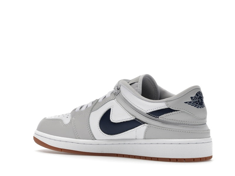Jordan 1 Low EasyOn White Neutral Grey Gum Midnight Navy