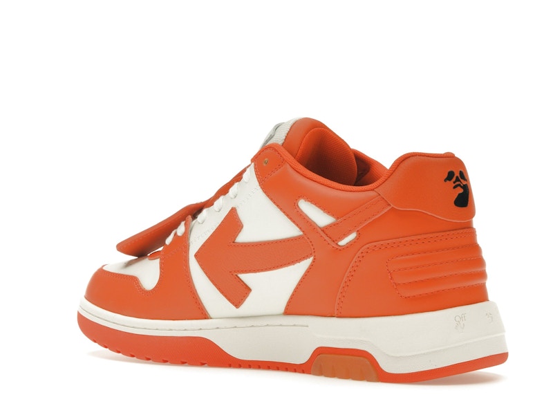 OFF-WHITE Out Of Office OOO Low Tops White Orange