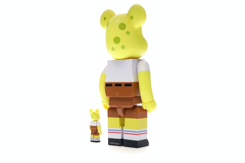 Bearbrick Spongebob 100% & 400% Set Yellow