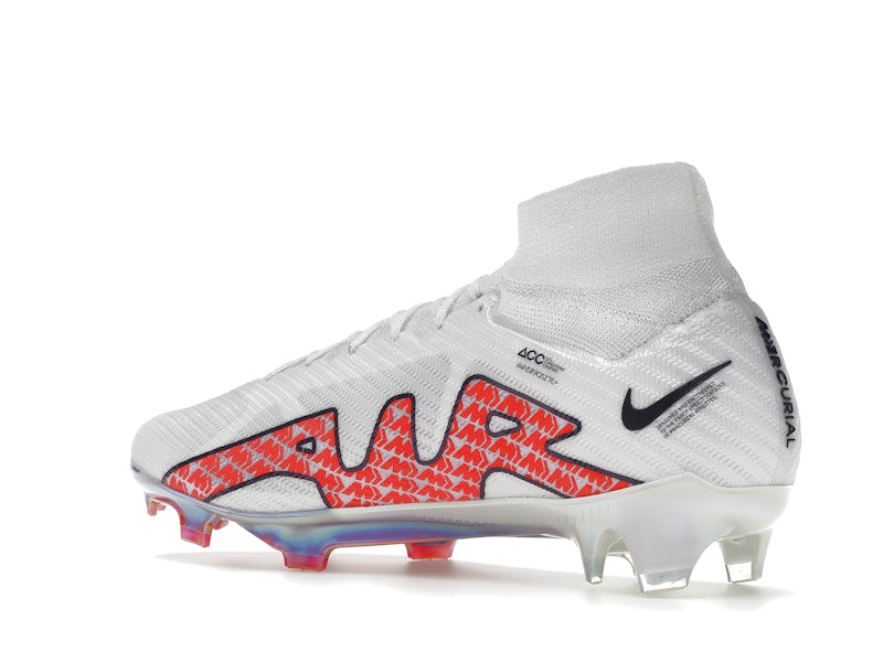Nike Zoom Mercurial Superfly 9 Elite FG White Bright Crimson