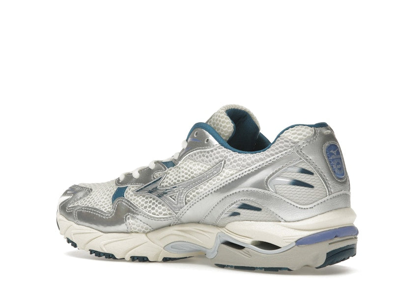 Mizuno Wave Rider 10 White Silver Blue