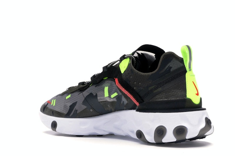 Nike React Element 87 Medium Olive Bright Crimson